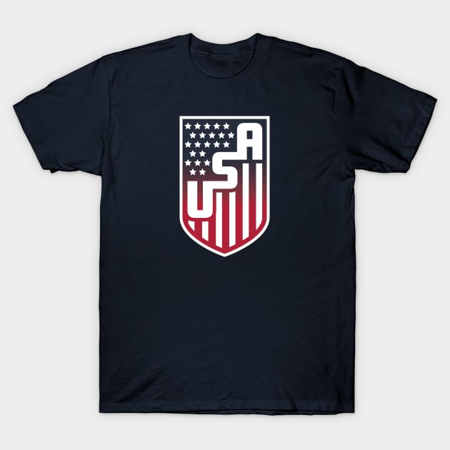 USA shield T-Shirt by stayfrostybro